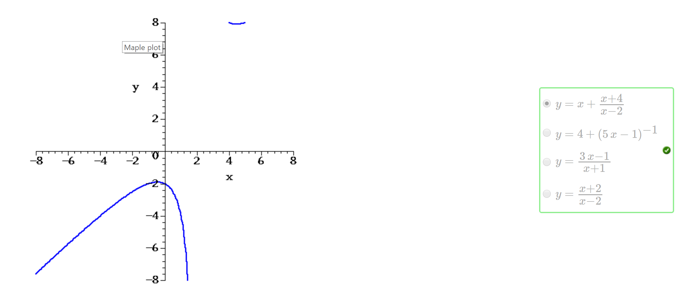 Machine generated alternative text:
—8 
-6 
Maple plot 
—4 