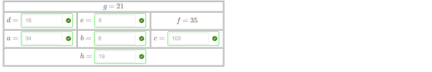 = 21 
d = 16 